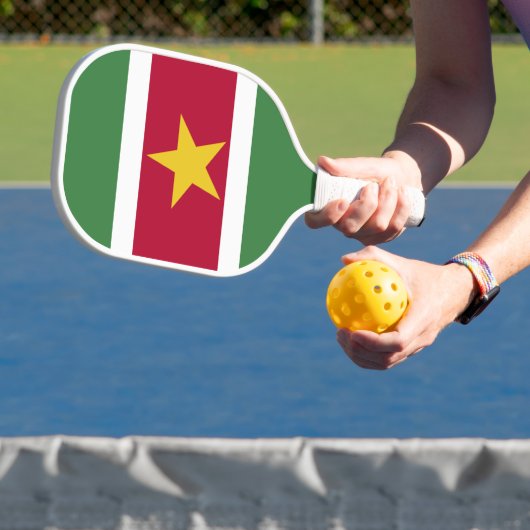Vlag van Suriname Pickleball Paddle (Insitu)