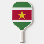 Vlag van Suriname Pickleball Paddle (Achterkant)