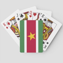 Vlag van Suriname Pokerkaarten