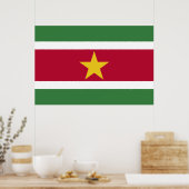 Vlag van Suriname Poster (Keuken)