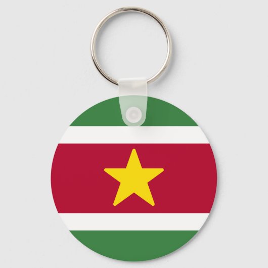 Vlag van Suriname Sleutelhanger (Voorkant)