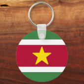 Vlag van Suriname Sleutelhanger (Voorkant)