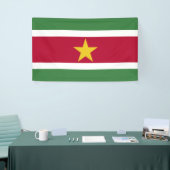 Vlag van Suriname Spandoek (Beurs)