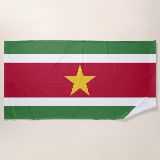 Vlag van Suriname Strandlaken (Voorkant)
