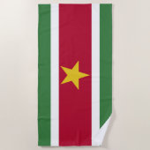Vlag van Suriname Strandlaken (Voorkant)