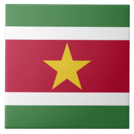 Vlag van Suriname Tegeltje