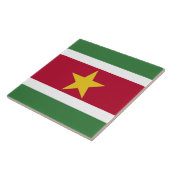 Vlag van Suriname Tegeltje (Zijkant)