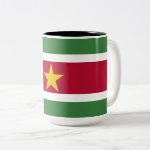 Vlag van Suriname Tweekleurige Koffiemok