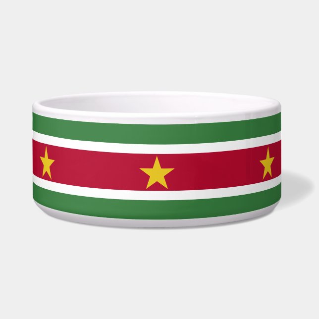 Vlag van Suriname Voerbakje (Voorkant)