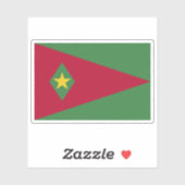 Vlag van Suriname (voorstel 1) Sticker (Vel)