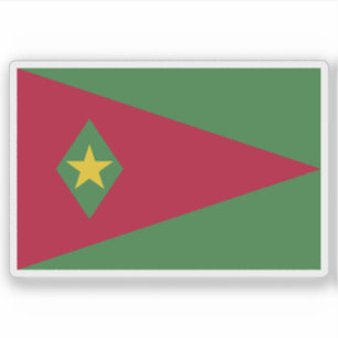 Vlag van Suriname (voorstel 1) Sticker