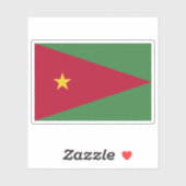 Vlag van Suriname (voorstel 2) Sticker (Vel)