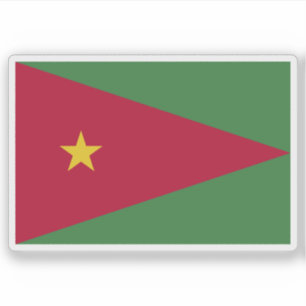 Vlag van Suriname (voorstel 2) Sticker
