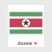 Vlag van Suriname (voorstel 3) Sticker (Vel)