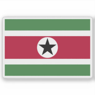Vlag van Suriname (voorstel 3) Sticker