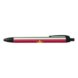 Vlag van Suriname Zwarte Inkt Pen