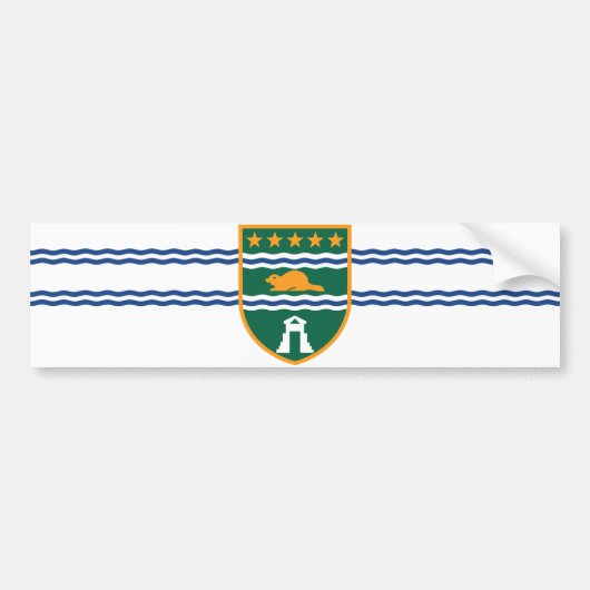 Vlag van Surrey (British Columbia, Canada) Bumpersticker (Voorkant)