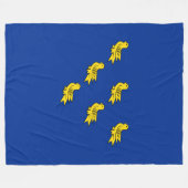Vlag van Sussex Fleece Deken (Voorkant (Horizontaal))
