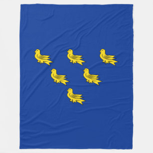 Vlag van Sussex Fleece Deken