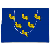 Vlag van Sussex Large Gift Bag Groot Cadeauzakje (Voorkant)