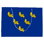 Vlag van Sussex Large Gift Bag Groot Cadeauzakje (Achterkant)