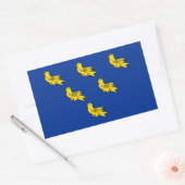 Vlag van Sussex Rechthoekige sticker (Envelop)
