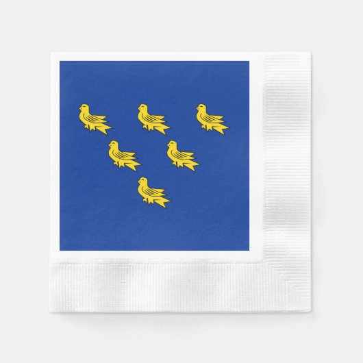 Vlag van Sussex servetten (Voorkant)