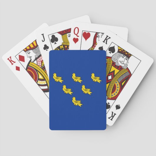 Vlag van Sussex Speelkaarten (Achterkant)