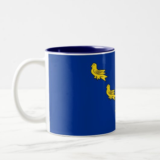 Vlag van Sussex Two-Tone Coffee Mok (Links)