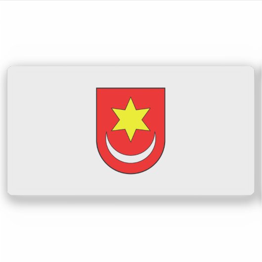 Vlag van Sveti Ivan Zelina, Kroatië Sticker (Voorkant)