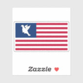 Vlag van Swains Island, Amerikaans-Samoa, Verenigd Sticker (Vel)