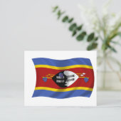 Vlag van Swaziland Briefkaart (Staand voorkant)