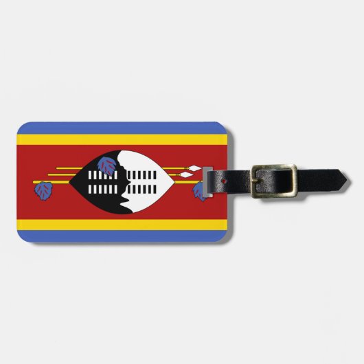 Vlag van Swaziland Easy ID Personal Bagagelabel (Voorkant horizontaal)
