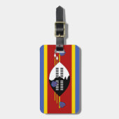 Vlag van Swaziland Easy ID Personal Bagagelabel (Voorkant verticaal)