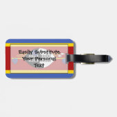 Vlag van Swaziland Easy ID Personal Bagagelabel (Achterkant horizontaal)