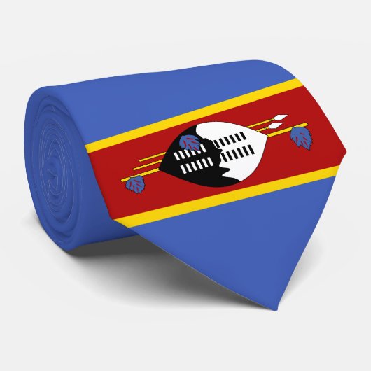 Vlag van Swaziland (Eswatini) Stropdas (Opgerold)