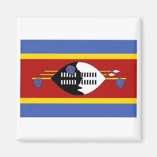 Vlag van Swaziland Magneet (Voorkant)