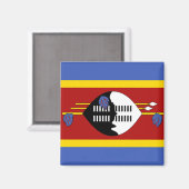 Vlag van Swaziland Magneet (Voorkant / Achterkant)