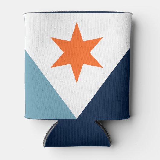 Vlag van Syracuse, New York Blikjeskoeler (Voorkant)