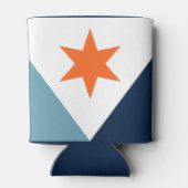 Vlag van Syracuse, New York Blikjeskoeler (Achterkant)