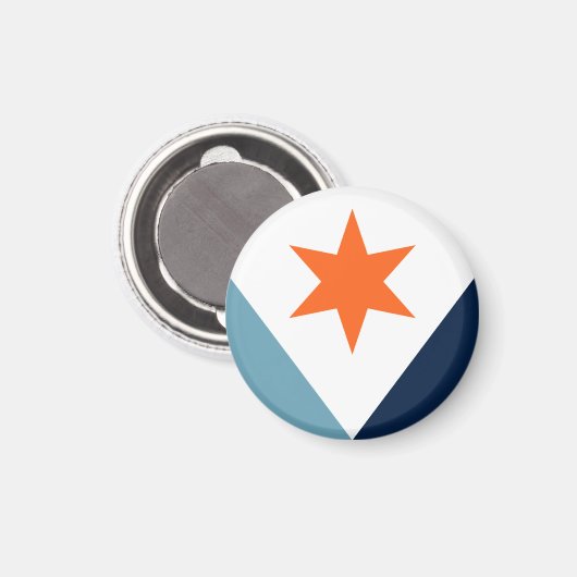 Vlag van Syracuse, New York Magneet (Voorkant / Achterkant)