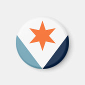 Vlag van Syracuse, New York Magneet (Voorkant)