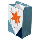 Vlag van Syracuse, New York Medium Cadeauzakje (Voorkant Gekanteld)