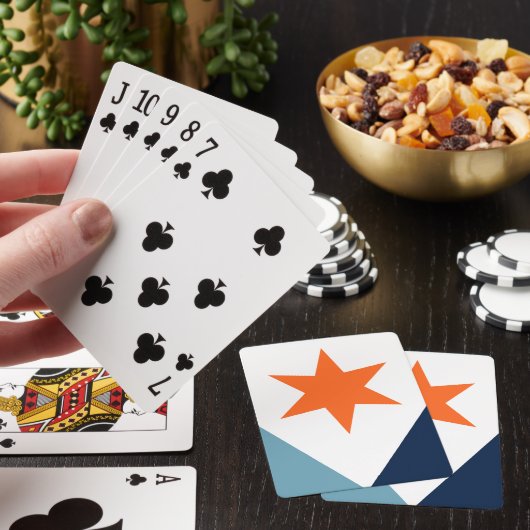 Vlag van Syracuse, New York Pokerkaarten (Insitu)