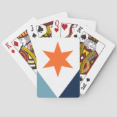 Vlag van Syracuse, New York Pokerkaarten (Achterkant)