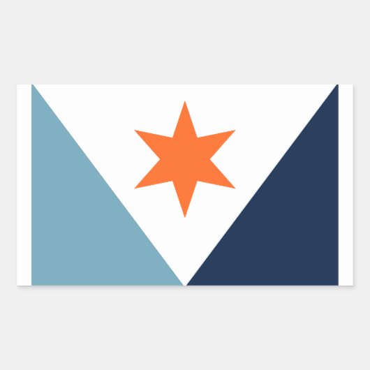 Vlag van Syracuse, New York Rechthoekige Sticker (Voorkant)