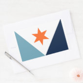 Vlag van Syracuse, New York Rechthoekige Sticker (Envelop)