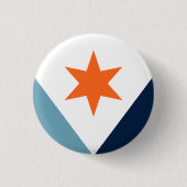 Vlag van Syracuse, New York Ronde Button 3,2 Cm (Voorkant)