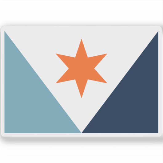 Vlag van Syracuse, New York Sticker (Voorkant)