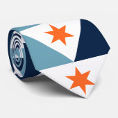 Vlag van Syracuse, New York Stropdas (Opgerold)